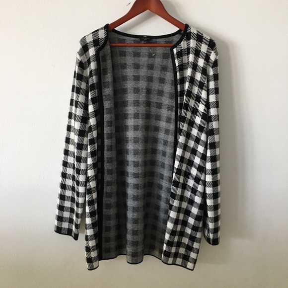 NWOT Plaid Open Cardigan Sz XLp - Picture 5 of 6